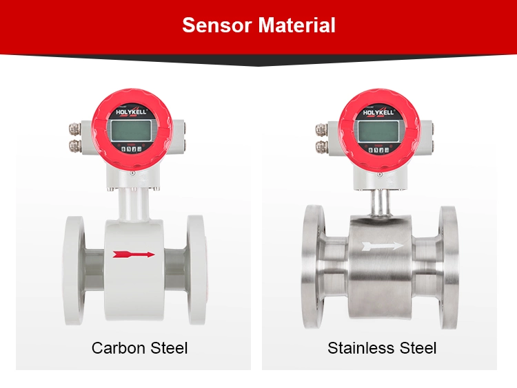 Low Cost Electromagnetic Flowmeter, China Supplier 4-20mA Output Digital Magnetic Water Flow Meter Price